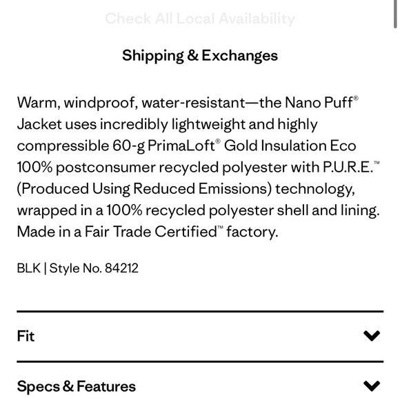 Men's XL Patagonia nanopuff jacket - Picture 4 of 10